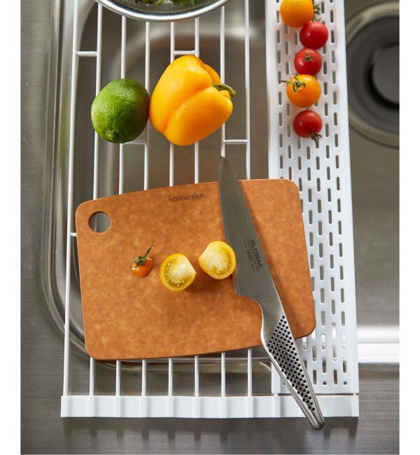 journal standard Furniture「《WEB限定予約》【tower/タワー】折り畳み水切り シリコーントレー付き L」|食器・キッチングッズ|