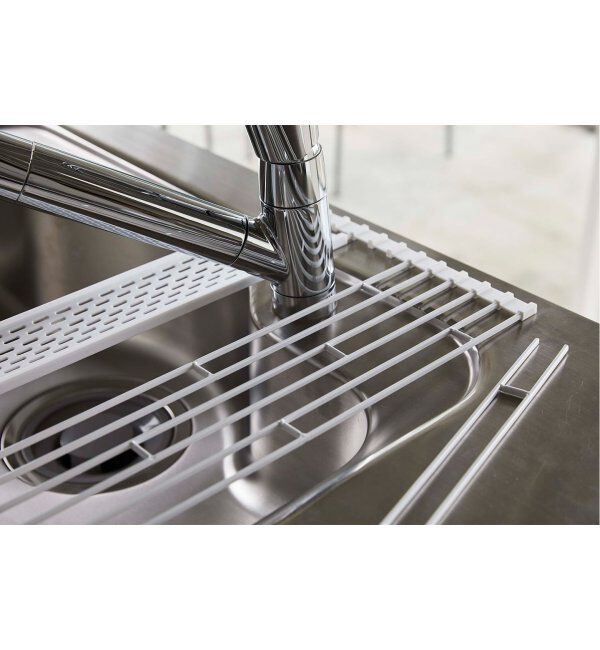 journal standard Furniture「《WEB限定予約》【tower/タワー】折り畳み水切り シリコーントレー付き L」|食器・キッチングッズ|