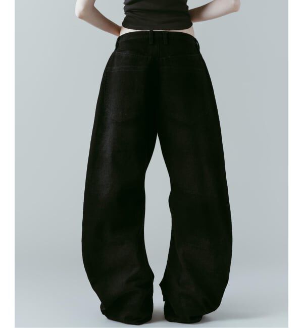 JOINT WORKS「Knuth Marf / クヌースマーフ studded draped denim pants」|デニム|