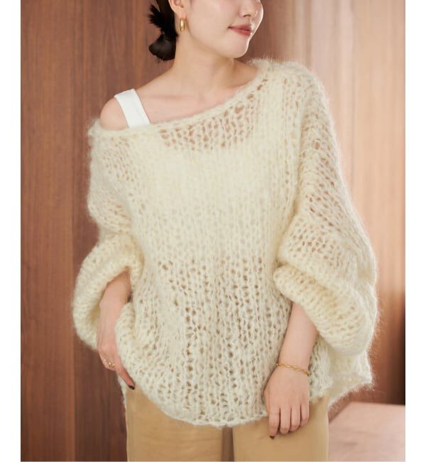 Plage「《追加予約》HAND KNIT ジャンボタム プルオーバー 2」|ニット・セーター|