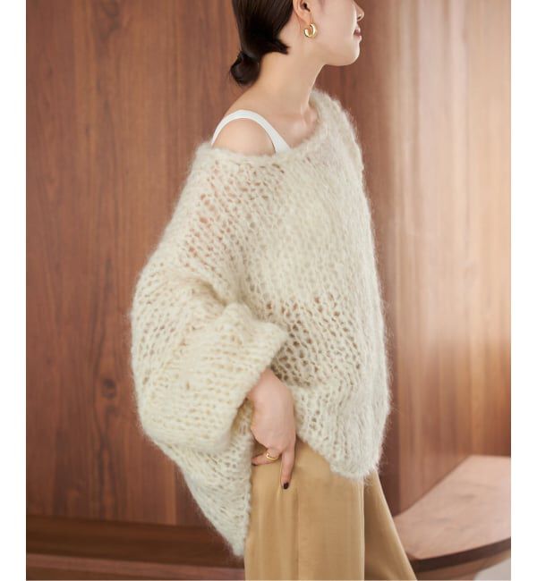 Plage「《追加予約》HAND KNIT ジャンボタム プルオーバー 2」|ニット・セーター|