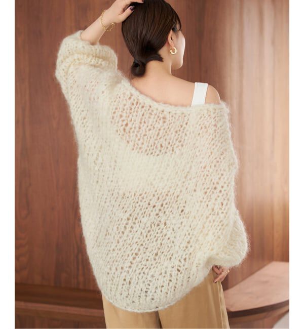 Plage「《追加予約》HAND KNIT ジャンボタム プルオーバー 2」|ニット・セーター|