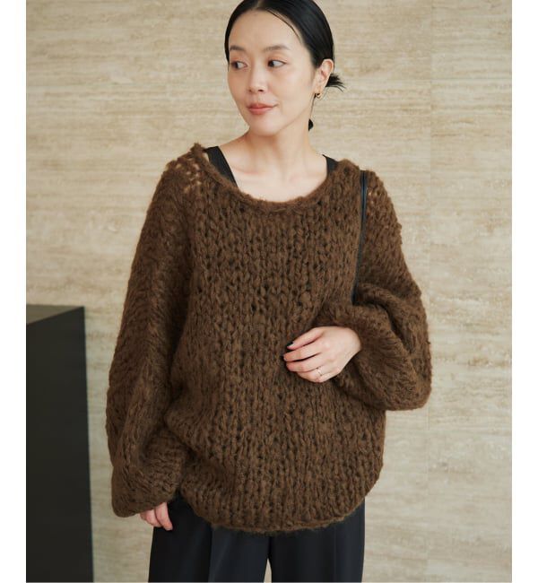 Plage「《追加予約》HAND KNIT ジャンボタム プルオーバー 2」|ニット・セーター|
