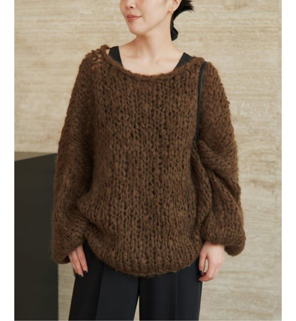 Plage「《追加予約》HAND KNIT ジャンボタム プルオーバー 2」|ニット・セーター|
