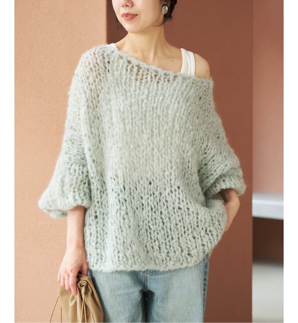 Plage「《追加予約》HAND KNIT ジャンボタム プルオーバー 2」|ニット・セーター|