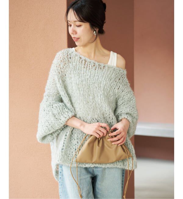 Plage「《追加予約》HAND KNIT ジャンボタム プルオーバー 2」|ニット・セーター|