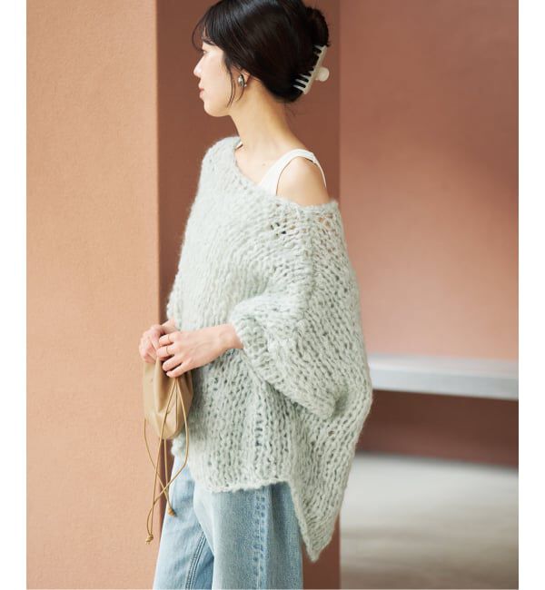 Plage「《追加予約》HAND KNIT ジャンボタム プルオーバー 2」|ニット・セーター|