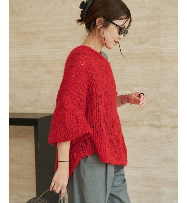 Plage「《追加予約》HAND KNIT ジャンボタム プルオーバー 2」|ニット・セーター|