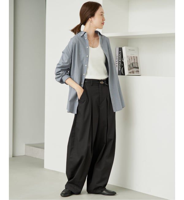 SLOBE IENA「グラフチェックオーバーシャツ」|シャツ・ブラウス|