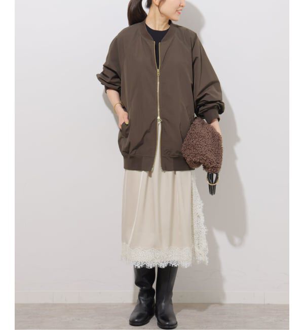 JOURNAL STANDARD relume「《追加2》［手洗い可］ウォッシャブルナイロンダブルジップMA-1」|ブルゾン・スタジャン|