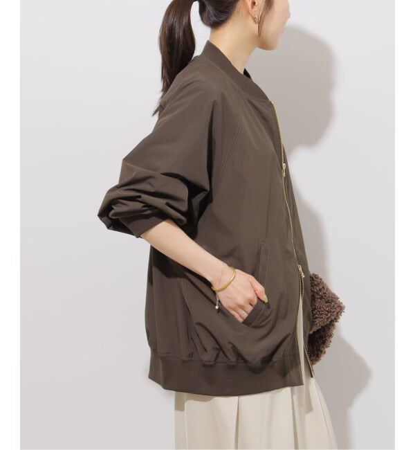 JOURNAL STANDARD relume「《追加2》［手洗い可］ウォッシャブルナイロンダブルジップMA-1」|ブルゾン・スタジャン|
