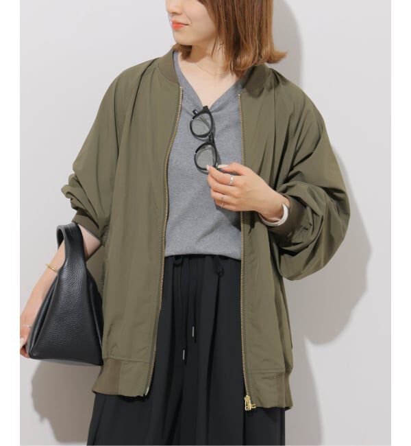 JOURNAL STANDARD relume「《追加2》［手洗い可］ウォッシャブルナイロンダブルジップMA-1」|ブルゾン・スタジャン|