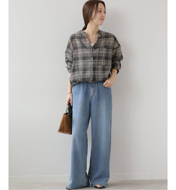 JOURNAL STANDARD relume「ドロストワイドシアーチェックシャツ」|シャツ・ブラウス|