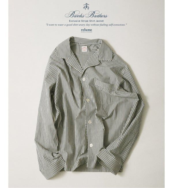 JOURNAL STANDARD relume「Brooks Brothers / ブルックスブラザーズ 別注 ストライプ シャツジャケット」|シャツ・ブラウス|サックスブルー