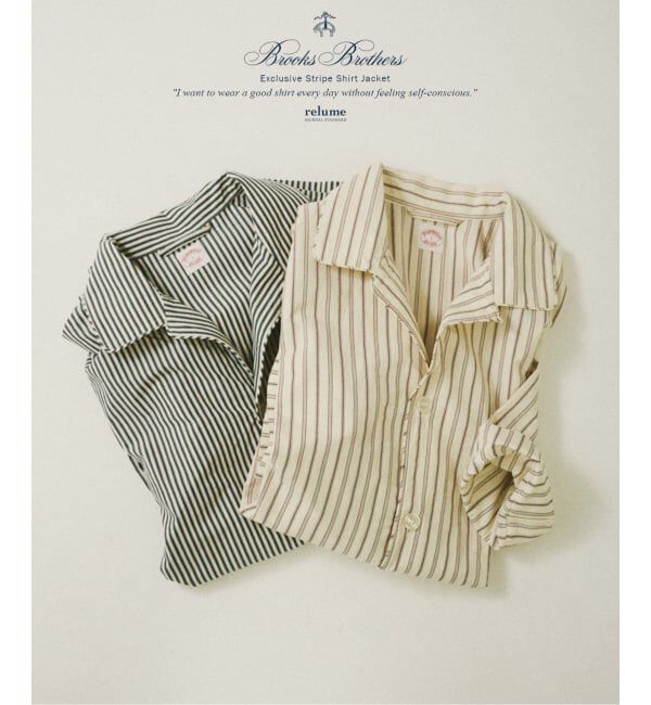 JOURNAL STANDARD relume「Brooks Brothers / ブルックスブラザーズ 別注 ストライプ シャツジャケット」|シャツ・ブラウス|
