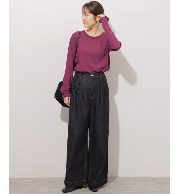JOURNAL STANDARD relume「《追加7 / 新色》シアークルーネックロングTシャツ」|Tシャツ・カットソー|