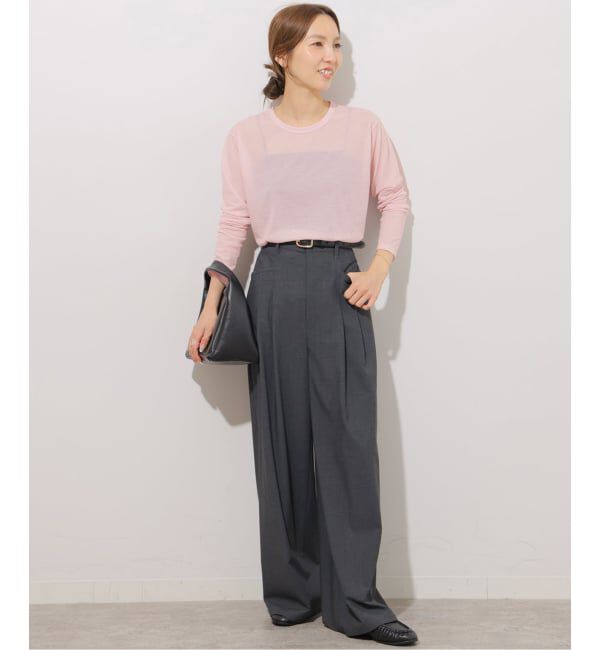 JOURNAL STANDARD relume「《追加7 / 新色》シアークルーネックロングTシャツ」|Tシャツ・カットソー|