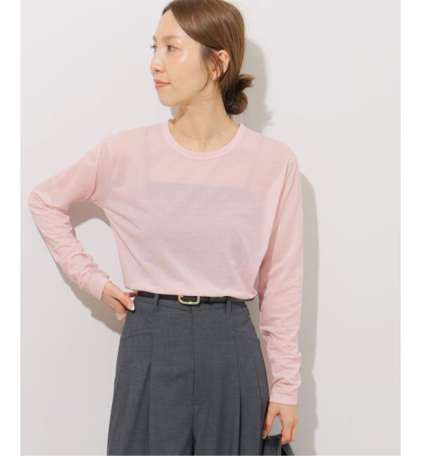 JOURNAL STANDARD relume「《追加7 / 新色》シアークルーネックロングTシャツ」|Tシャツ・カットソー|