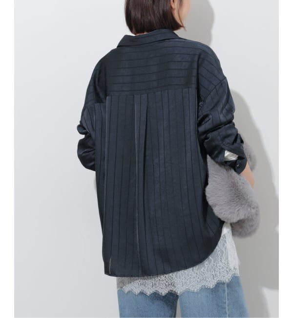 JOURNAL STANDARD relume「《予約》サテンストライプパジャマシャツ」|シャツ・ブラウス|