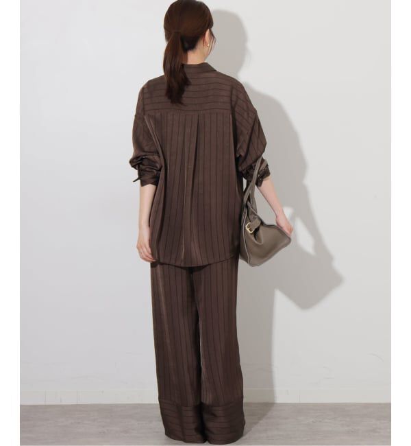 JOURNAL STANDARD relume「《予約》サテンストライプパジャマシャツ」|シャツ・ブラウス|
