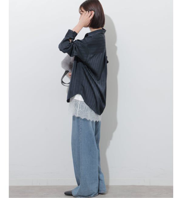 JOURNAL STANDARD relume「《予約》サテンストライプパジャマシャツ」|シャツ・ブラウス|
