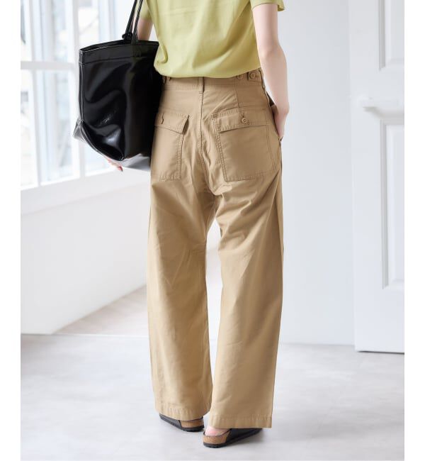 U by SPICK&SPAN「バレルレッグルーズベイカーパンツ」|カーゴ|