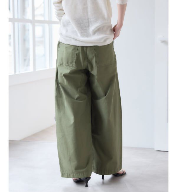 U by SPICK&SPAN「バレルレッグルーズベイカーパンツ」|カーゴ|