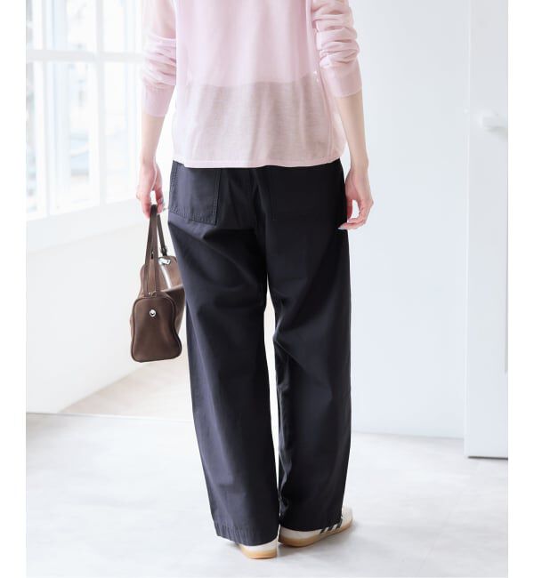 U by SPICK&SPAN「バレルレッグルーズベイカーパンツ」|カーゴ|