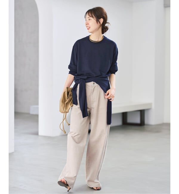 Spick and Span「《新色有り / 追加》18G クルーネックプルオーバー」|ニット・セーター|