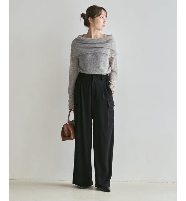 NOBLE「《セットアップ対応》ルナサテンカーゴパンツ」|カーゴ|