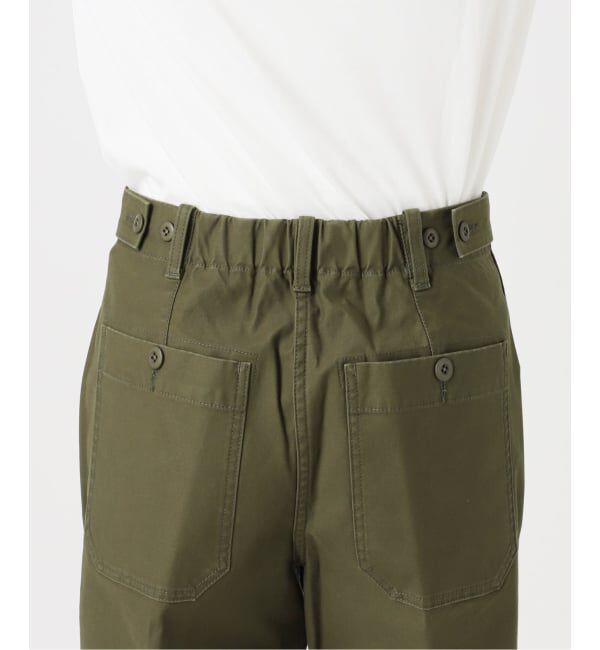 Spick and Span「《WEB限定カラー有り》バックサテンストレッチベイカーパンツ」|カーゴ|