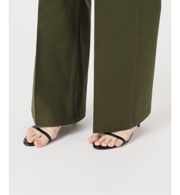 Spick and Span「《WEB限定カラー有り》バックサテンストレッチベイカーパンツ」|カーゴ|