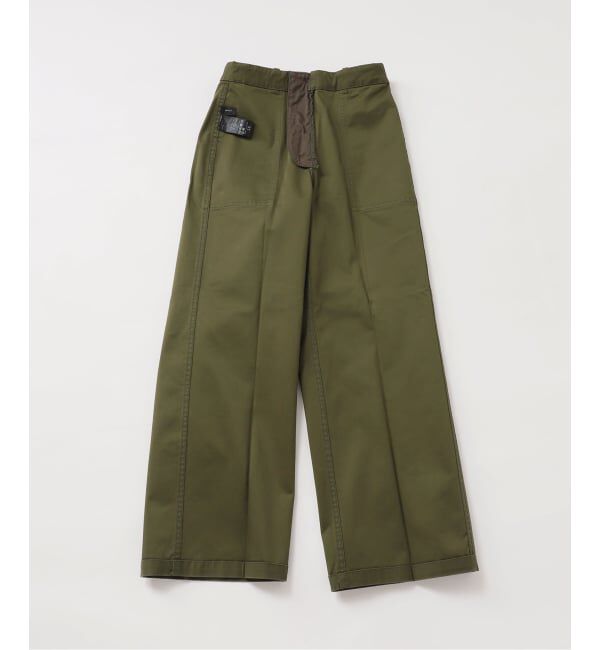 Spick and Span「《WEB限定カラー有り》バックサテンストレッチベイカーパンツ」|カーゴ|