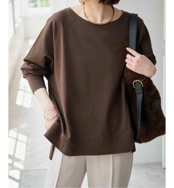 Spick and Span「ロングスリーブラグランスウェット」|Tシャツ・カットソー|