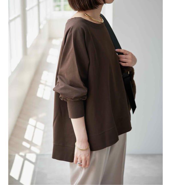 Spick and Span「ロングスリーブラグランスウェット」|Tシャツ・カットソー|