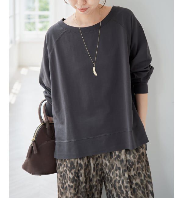 Spick and Span「ロングスリーブラグランスウェット」|Tシャツ・カットソー|