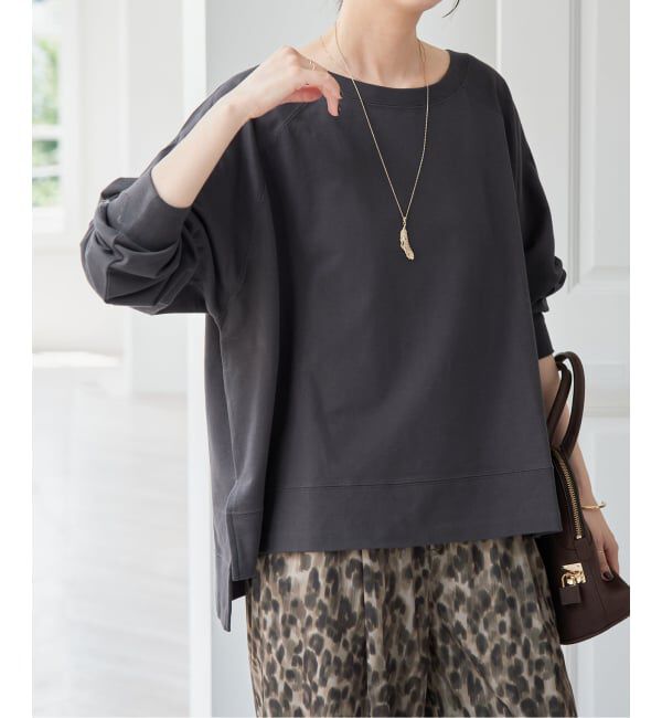 Spick and Span「ロングスリーブラグランスウェット」|Tシャツ・カットソー|