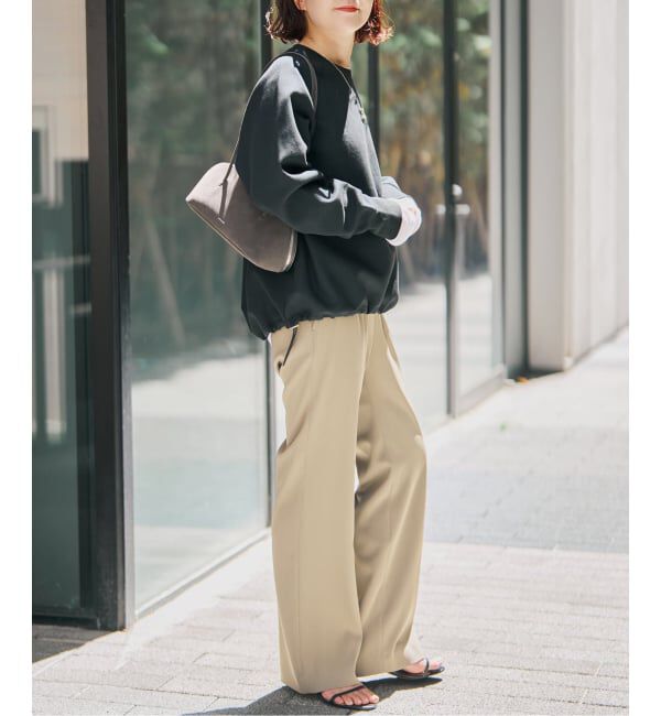 Spick and Span「《新色 / 追加》ダンボールヘムギャザープルオーバー」|Tシャツ・カットソー|