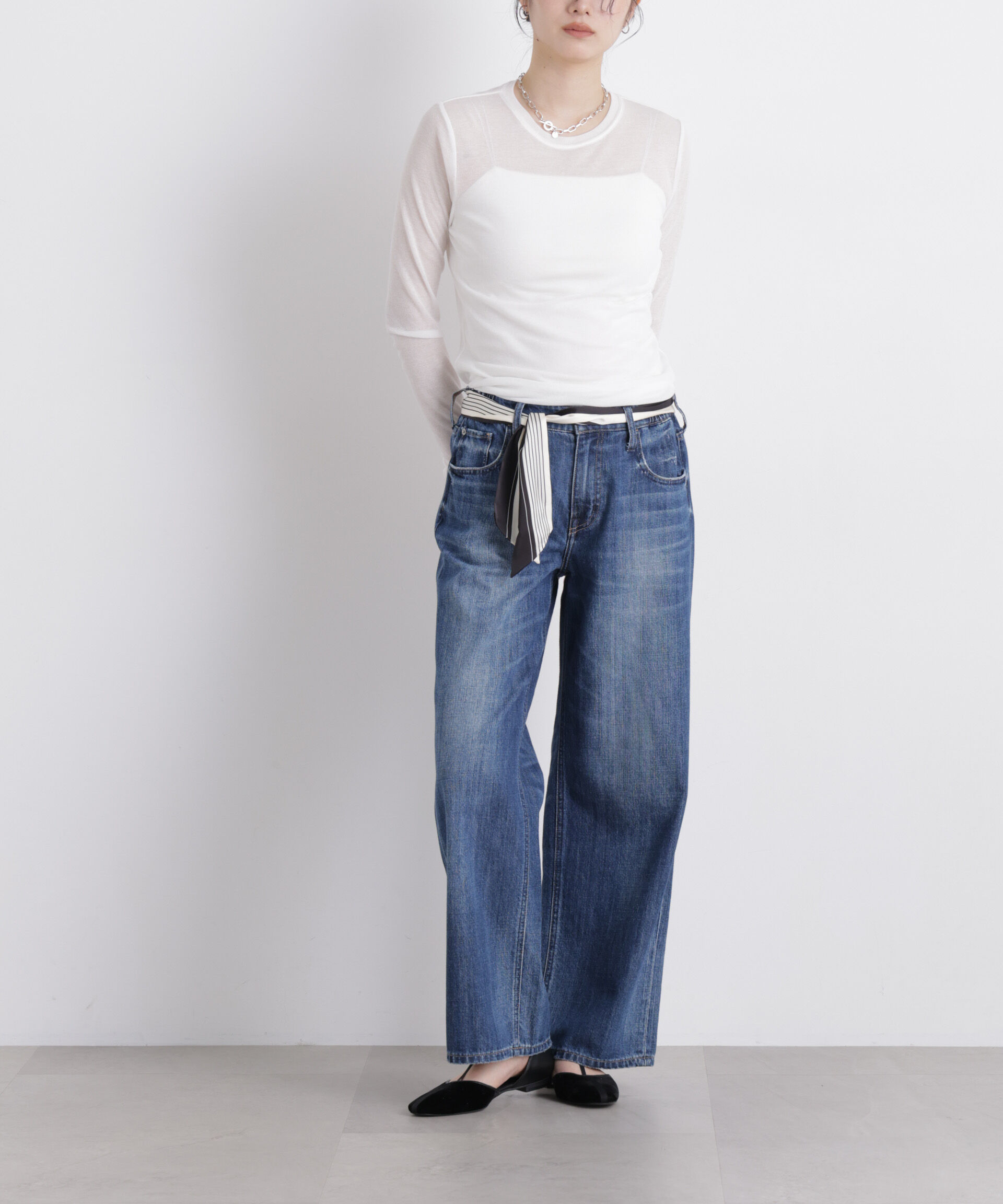 NANO universe「Healthy DENIM/Pink Pepper M-Easy」|チノ|