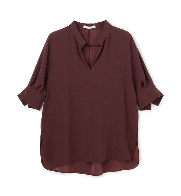 BEIGE,「FLEUR / バックサテン プルオーバーブラウス」|シャツ・ブラウス|