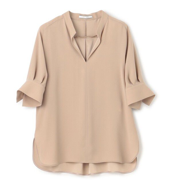 BEIGE,「FLEUR / バックサテン プルオーバーブラウス」|シャツ・ブラウス|