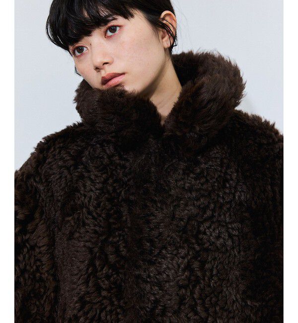 ADAM ET ROPE'「ムートンレザーリバーシブルカーコート」|その他|