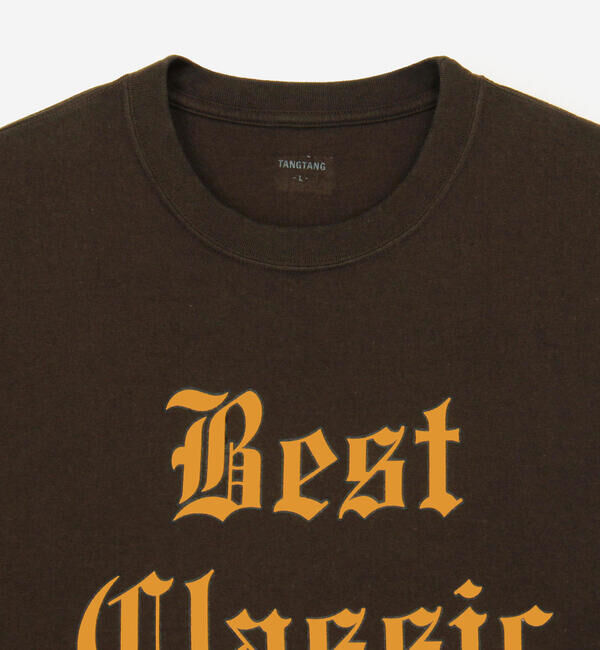  「TANGTANG | 〈別注〉 半袖Tシャツ STATE BEST CLASSIC BROWN MEN」|Tシャツ・カットソー|