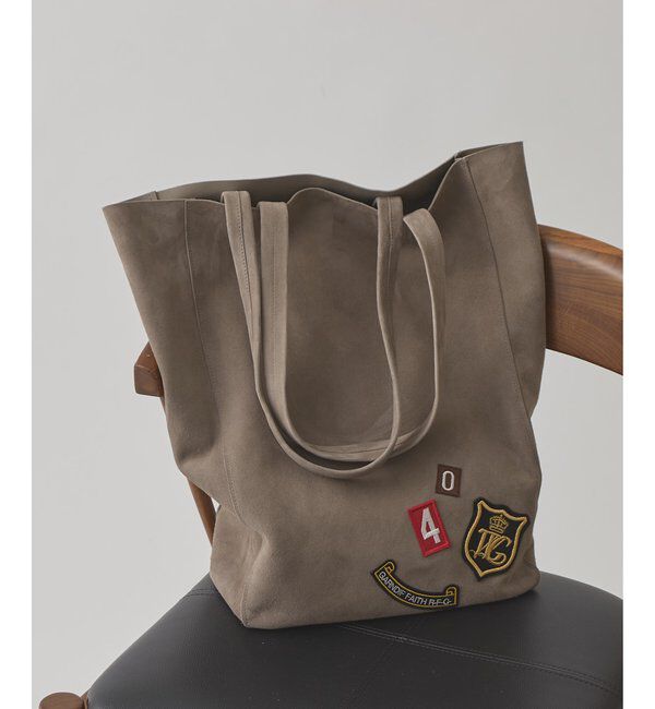  「スエードトートBAG」|トートバッグ|グレージュ