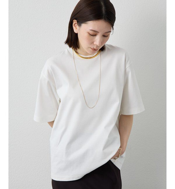 Drawing Numbers「【Drawing Numbers】ハイツイストプレーンTシャツ」|Tシャツ・カットソー|