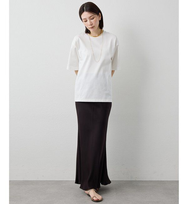 Drawing Numbers「【Drawing Numbers】ハイツイストプレーンTシャツ」|Tシャツ・カットソー|