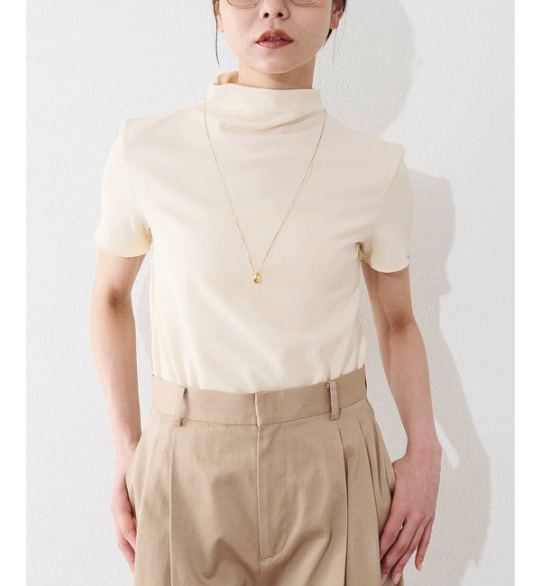  「【THE BAAT】short sleeve blouse」|シャツ・ブラウス|ベージュ