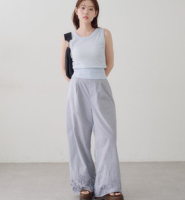  「SETUPステッチ刺繍パンツ」|その他|