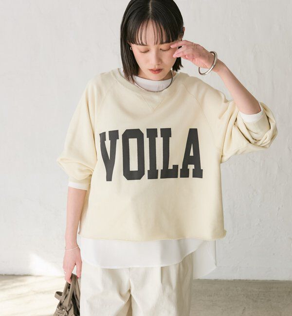  「【Yossshiiii企画】ワイドロゴカットオフスウェット」|Tシャツ・カットソー|