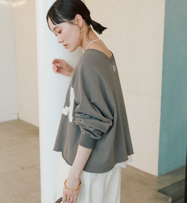  「【Yossshiiii企画】ワイドロゴカットオフスウェット」|Tシャツ・カットソー|